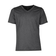 T-SHIRT COTONE MANICA CORTA SCOLLO A V Uomo Grigio Scuro Melange T-SHIRT COTONE MANICA CORTA SCOLLO A V Uomo Grigio Scuro Melange
