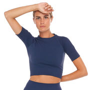 T-SHIRT CROP NORA INFINITY Donna Space Blue T-SHIRT CROP NORA INFINITY Donna Space Blue