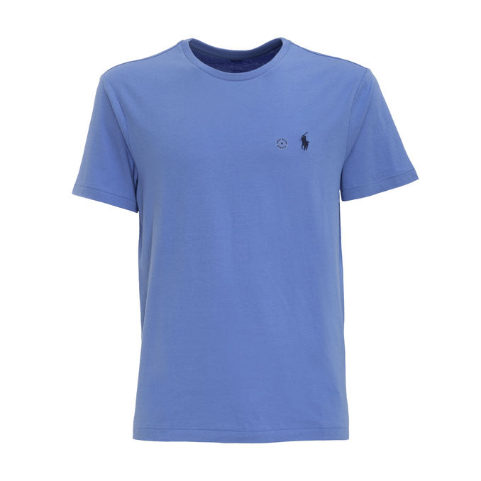 T-SHIRT CUSTOM SLIM IN JERSEY Uomo Blue