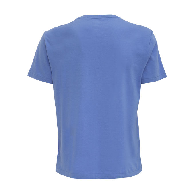 T-SHIRT CUSTOM SLIM IN JERSEY Uomo Blue
