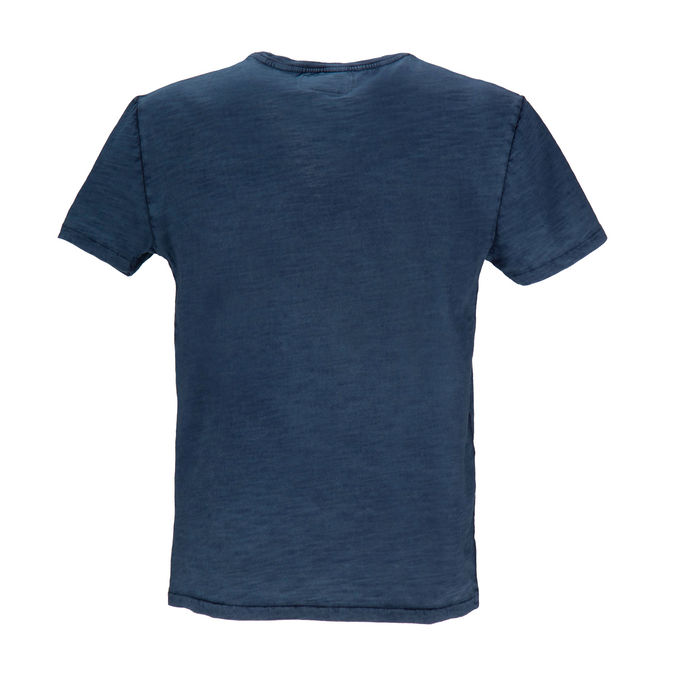 T-SHIRT DELAVE' CUSTOM SLIM CON TASCHINO Uomo Navy