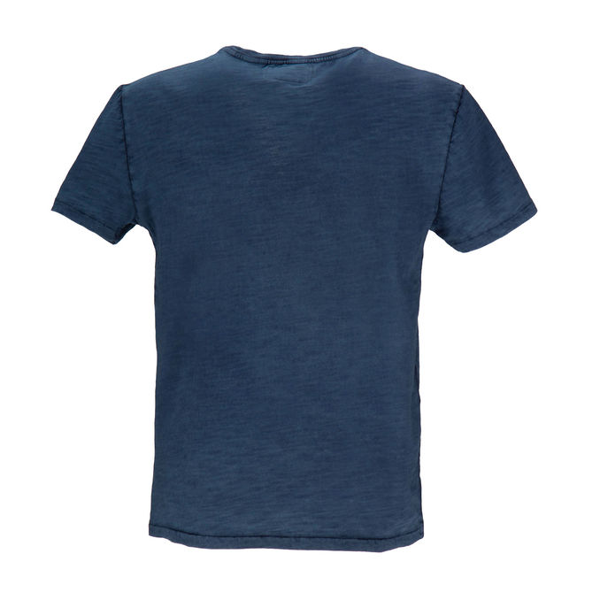 T-SHIRT DELAVE' CUSTOM SLIM CON TASCHINO Uomo Navy