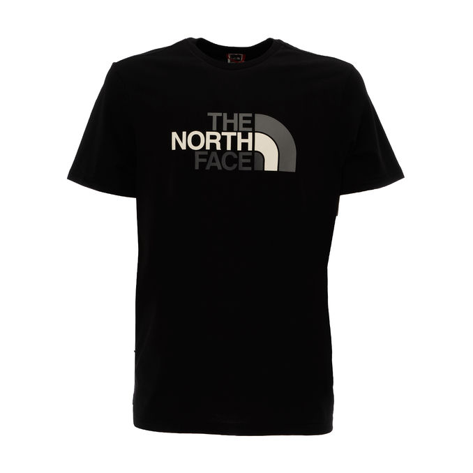 T-SHIRT EASY CON LOGO STAMPATO Uomo Nero