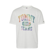 T-SHIRT EFFETTO TIE DYE Uomo Bianco T-SHIRT EFFETTO TIE DYE Uomo Bianco