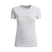 T-SHIRT ENARA CON LOGO IN RILIEVO E STRASS Donna Bianco T-SHIRT ENARA CON LOGO IN RILIEVO E STRASS Donna Bianco