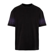 T-SHIRT FIAMME VIOLA IN NEGATIVO Uomo Black T-SHIRT FIAMME VIOLA IN NEGATIVO Uomo Black