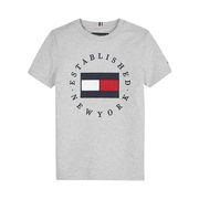 T-SHIRT FLAG CON RICAMO ROTONDO Bambino Grigio T-SHIRT FLAG CON RICAMO ROTONDO Bambino Grigio