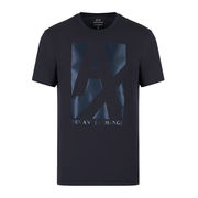 T SHIRT GIRO COLLO SCRITTA LOGO GRANDE Uomo Navy T SHIRT GIRO COLLO SCRITTA LOGO GRANDE Uomo Navy