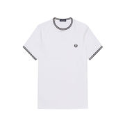 T-SHIRT GIROCOLLO CON INSERTI IN CONTRASTO Uomo Bianco T-SHIRT GIROCOLLO CON INSERTI IN CONTRASTO Uomo Bianco