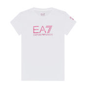 T SHIRT GIROCOLLO CON LOGO Bambina Bianco T SHIRT GIROCOLLO CON LOGO Bambina Bianco