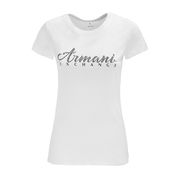 T-SHIRT GIROCOLLO CON LOGO BORCHIETTE Donna Optic White T-SHIRT GIROCOLLO CON LOGO BORCHIETTE Donna Optic White