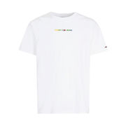 T-SHIRT GIROCOLLO CON LOGO MULTICOLOR Uomo Bianco T-SHIRT GIROCOLLO CON LOGO MULTICOLOR Uomo Bianco