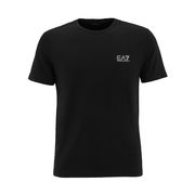 T-SHIRT GIROCOLLO CON LOGO PICCOLO GOMMATO Uomo Nero T-SHIRT GIROCOLLO CON LOGO PICCOLO GOMMATO Uomo Nero
