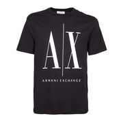 T-SHIRT GIROCOLLO CON MAXI LOGO Uomo Black White T-SHIRT GIROCOLLO CON MAXI LOGO Uomo Black White