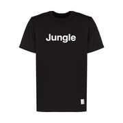T-SHIRT GIROCOLLO CON STAMPA A CONTRASTO Uomo Nero T-SHIRT GIROCOLLO CON STAMPA A CONTRASTO Uomo Nero