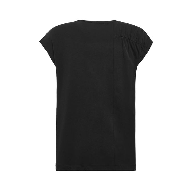 T-SHIRT GIROCOLLO Donna Nero