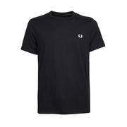 T-SHIRT GIROCOLLO IN COTONE CON LOGO RICAMATO Uomo Nero T-SHIRT GIROCOLLO IN COTONE CON LOGO RICAMATO Uomo Nero