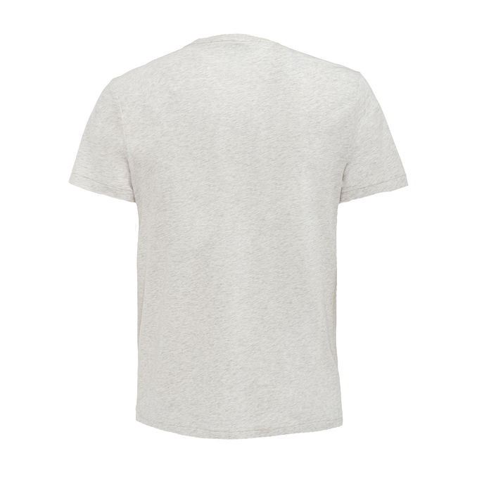 T-SHIRT GIROCOLLO IN COTONE CON LOGO Uomo Cream