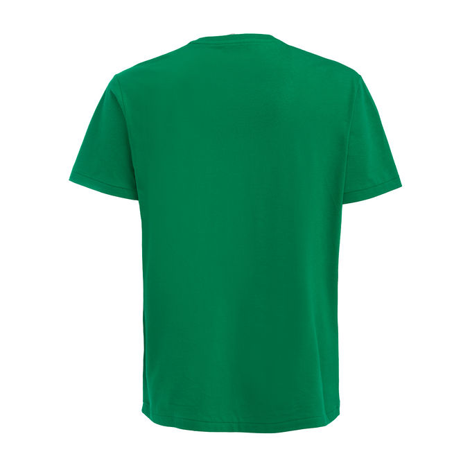 T-SHIRT GIROCOLLO IN COTONE CON LOGO Uomo Green