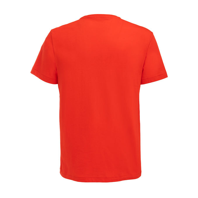 T-SHIRT GIROCOLLO IN COTONE CON LOGO Uomo Red