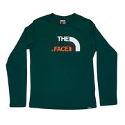 T-SHIRT GIROCOLLO MANICA LUNGA CON LOGO BICOLOR Bambino Verde T-SHIRT GIROCOLLO MANICA LUNGA CON LOGO BICOLOR Bambino Verde