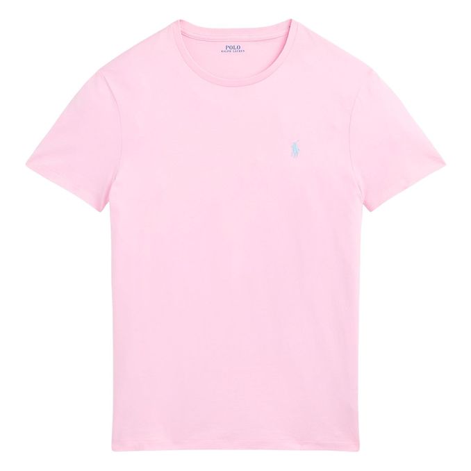 T-SHIRT GIROCOLLO SLIM FIT JERSEY Uomo Bath Pink 