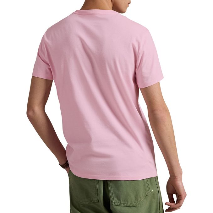 T-SHIRT GIROCOLLO SLIM FIT JERSEY Uomo Bath Pink 