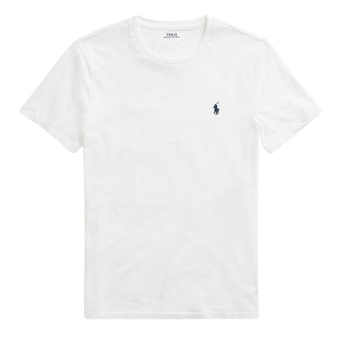 T-SHIRT GIROCOLLO SLIM FIT JERSEY Uomo Bianco
