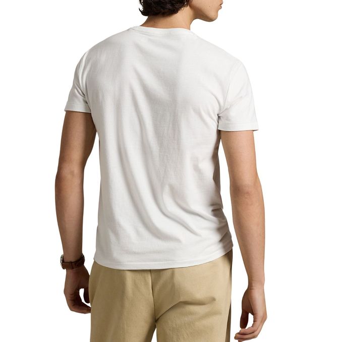 T-SHIRT GIROCOLLO SLIM FIT JERSEY Uomo Bianco