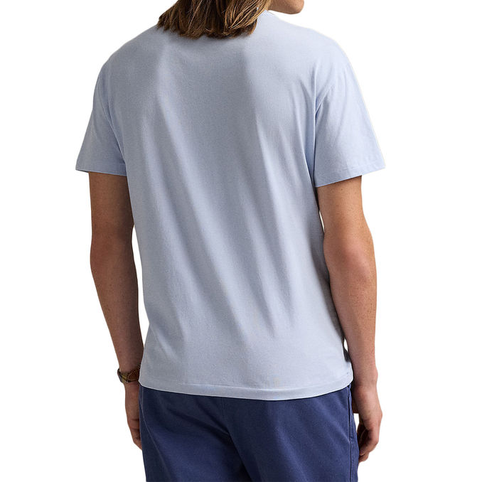 T-SHIRT GIROCOLLO SLIM FIT JERSEY Uomo Cornflower Blue