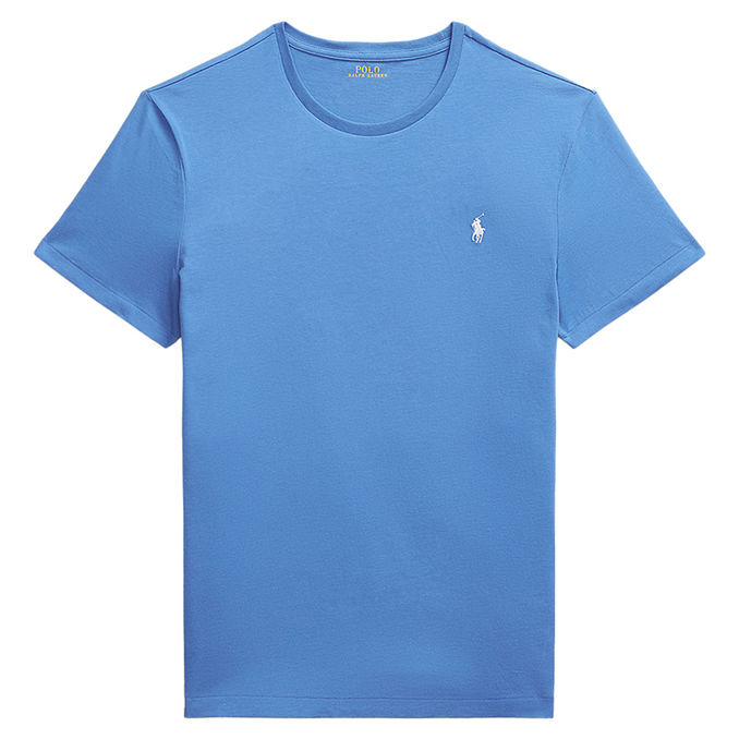 T-SHIRT GIROCOLLO SLIM FIT JERSEY Uomo Embayment Blue