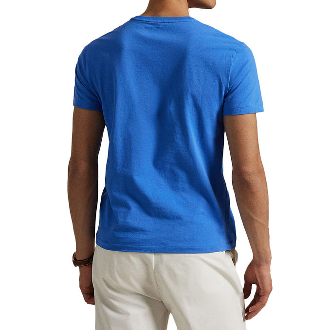 T-SHIRT GIROCOLLO SLIM FIT JERSEY Uomo Embayment Blue