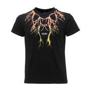 T-SHIRT GIROCOLLO YELLOW LIGHTNING Bambino Nero T-SHIRT GIROCOLLO YELLOW LIGHTNING Bambino Nero