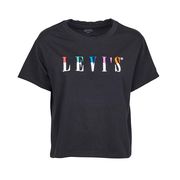 T-SHIRT GRAPHIC VARSITY SERIF CON LOGO RICAMATO Donna Nero Multicolor T-SHIRT GRAPHIC VARSITY SERIF CON LOGO RICAMATO Donna Nero Multicolor