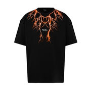 T SHIRT GREEN LIGHTNING ON FRONT Bambino Black Green T SHIRT GREEN LIGHTNING ON FRONT Bambino Black Green