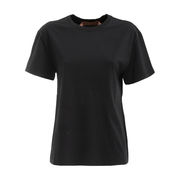 T-SHIRT IN COTONE CON LOGO SUL RETRO COLLAB. N21 Donna Black T-SHIRT IN COTONE CON LOGO SUL RETRO COLLAB. N21 Donna Black