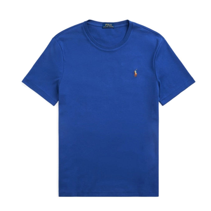 T-SHIRT IN COTONE CUSTOM SLIM FIT Uomo Beach Royal