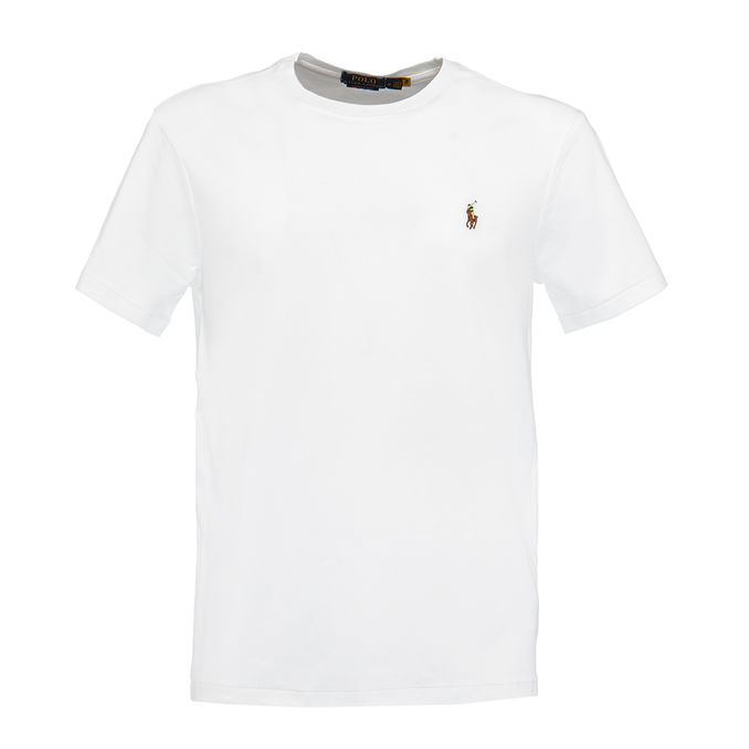 T-SHIRT IN COTONE CUSTOM SLIM FIT Uomo Bianco