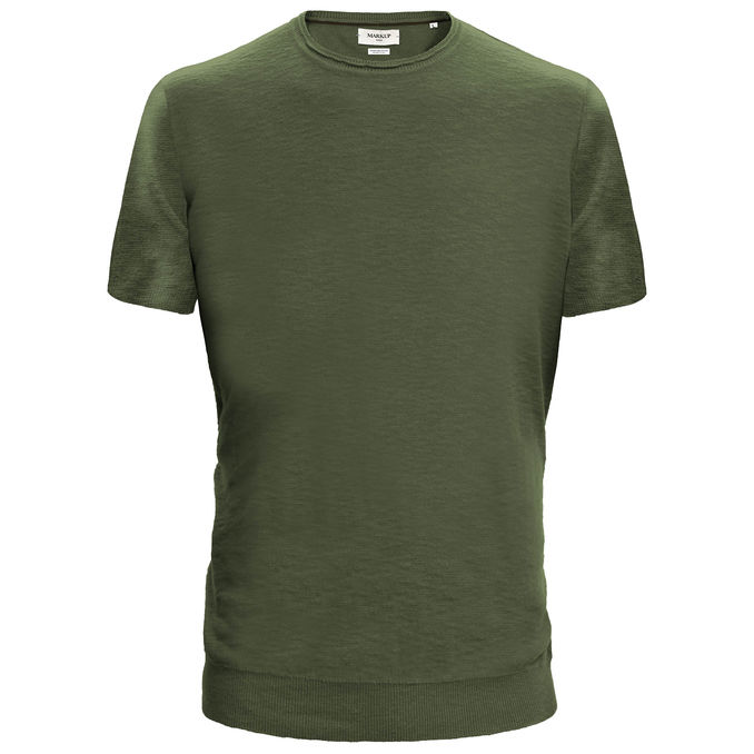 T-SHIRT IN COTONE SLUB
