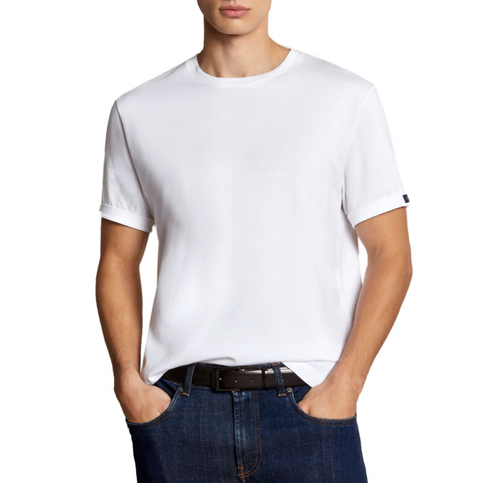 T-SHIRT IN COTONE Uomo Bianco