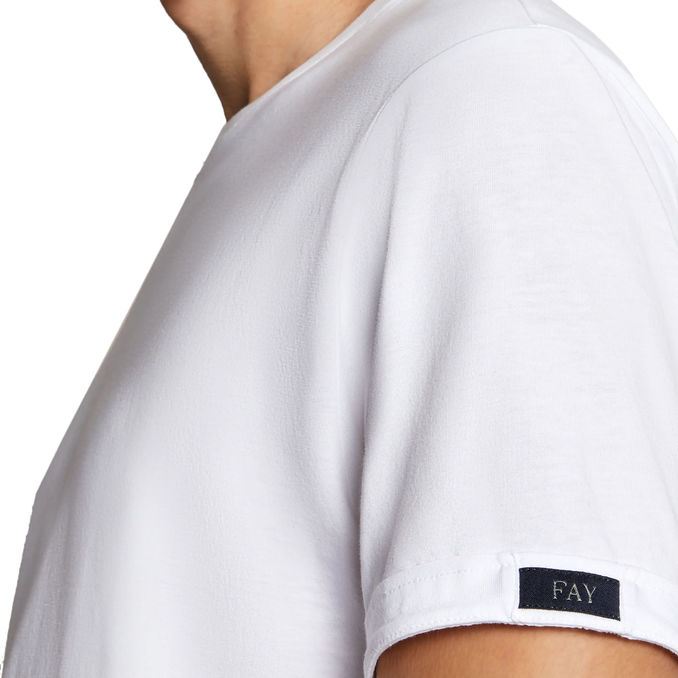 T-SHIRT IN COTONE Uomo Bianco