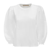 T-SHIRT JERSEY MANICHE 3/4 POPELINE Donna Bianco T-SHIRT JERSEY MANICHE 3/4 POPELINE Donna Bianco