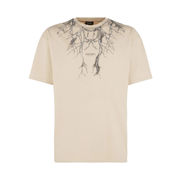 T-SHIRT LIGHT ON FRONT NECK Uomo Beige Black T-SHIRT LIGHT ON FRONT NECK Uomo Beige Black