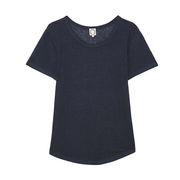T-SHIRT LISON IN LINO Donna Blue Navy T-SHIRT LISON IN LINO Donna Blue Navy