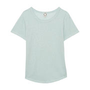 T-SHIRT LISON IN LINO Donna Turquoise T-SHIRT LISON IN LINO Donna Turquoise