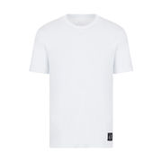 T-SHIRT LOGO ARMANI SUL FONDO Uomo Bianco T-SHIRT LOGO ARMANI SUL FONDO Uomo Bianco