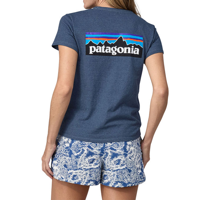 T-SHIRT LOGO RESPONSABILI-TEE Donna Utility Blue