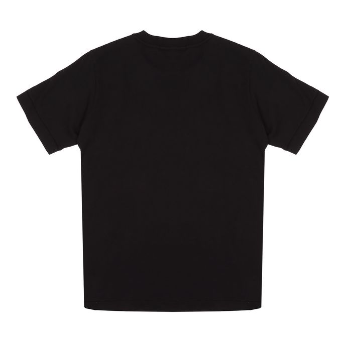 T-SHIRT MANICA CORTA CON PATCH LOGO Kids Nero