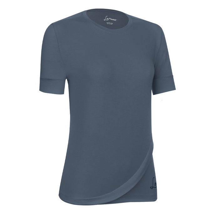 T-SHIRT MARIA LOGO CURVE Donna Antic Blue