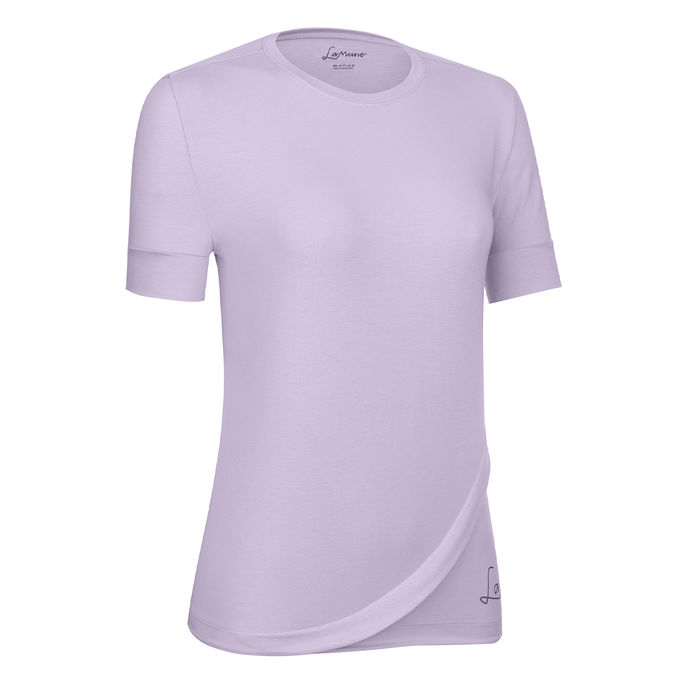 T-SHIRT MARIA LOGO CURVE Donna Lillac Sunrise